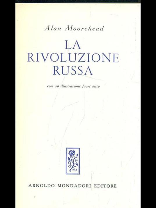 La rivoluzione russa - Alan Moorehead - copertina