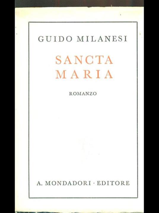 Sancta Maria - Guido Milanesi - copertina