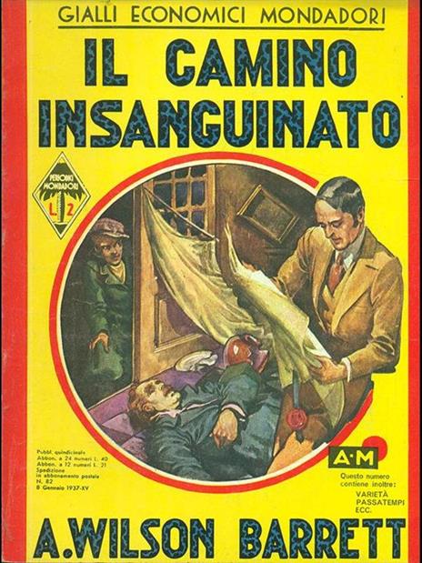 Il camino insanguinato - A. Wilson Barrett - copertina