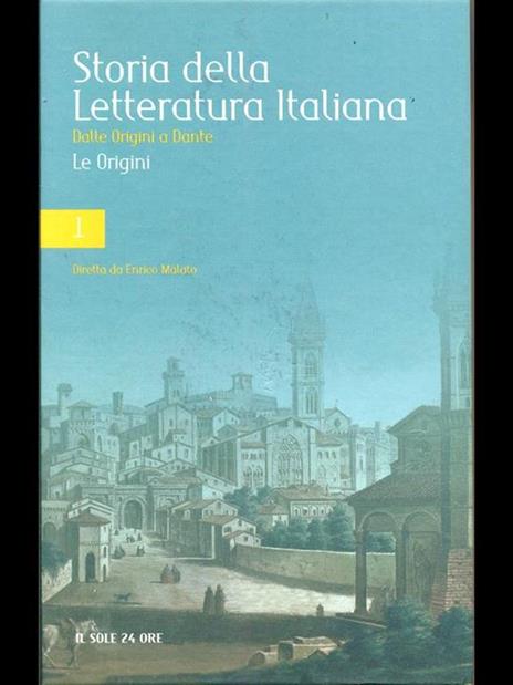 Storia della letteratura Italiana 1 Dalle Origini a Dante Dante