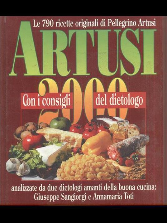 Artusi 2000-Con i consigli del dietologo - Pellegrino Artusi - copertina