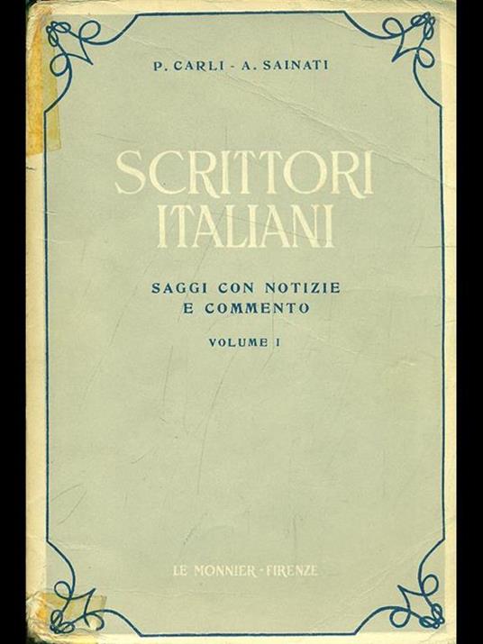 Scrittori italiani - Plinio Carli,Augusto Sainati - 5