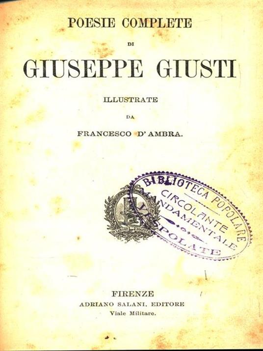 Poesie - Giuseppe Giusti - 9