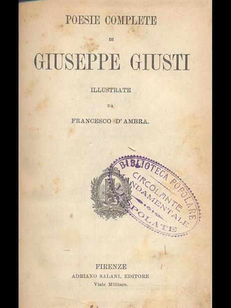 Poesie - Giuseppe Giusti - 8