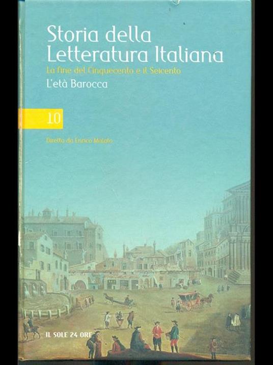 Storia della letteratura Italiana 10. L' età Barocca - 9