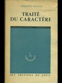 Trait du caractere Emmanuel Mounier Libro Usato Le Seuil