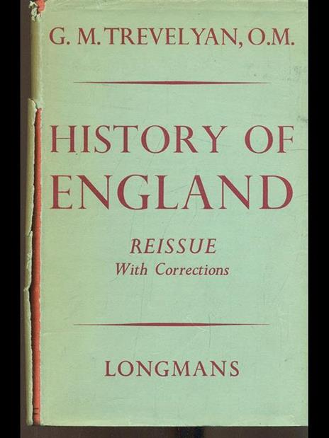 History of England - George M. Trevelyan - copertina