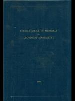Studi storici in memoria di Leopoldo Marchetti