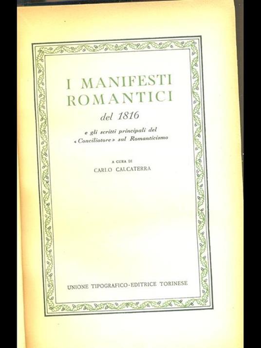 I manifesti romantici del 1816 - Carlo Calcaterra - 7