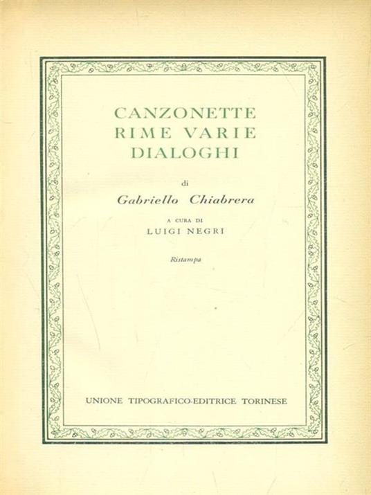 Canzonette rime varie dialoghi - Gabriello Chiabrera - 4