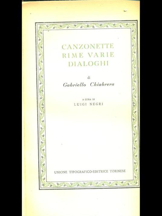 Canzonette rime varie dialoghi - Gabriello Chiabrera - 7