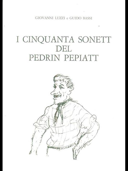 I cinquanta sonett del Pedrin Pepiatt - Luzzi,Bassi - copertina