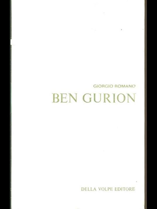 Ben Gurion - Giorgio Romano - 2