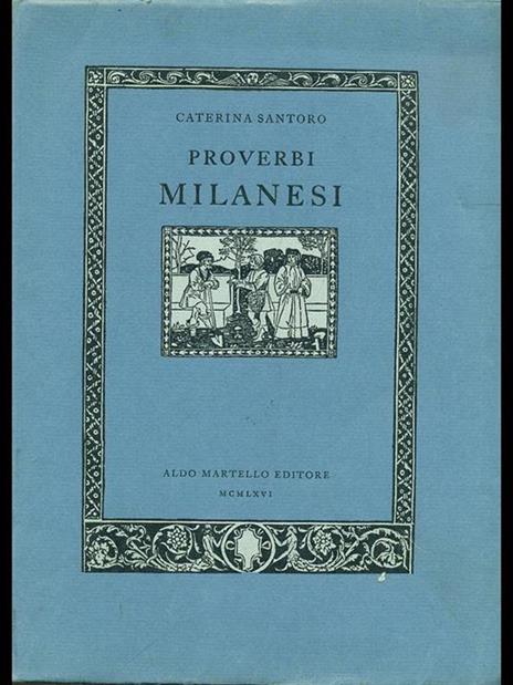 Proverbi milanesi - Caterina Santoro - copertina