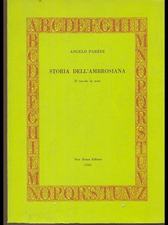 Storia dell'ambrosiana - Angelo Paredi - 6