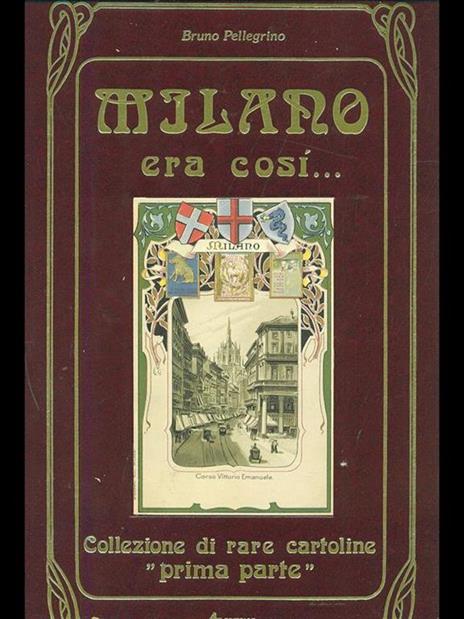 Milano era così - Bruno Pellegrino - copertina