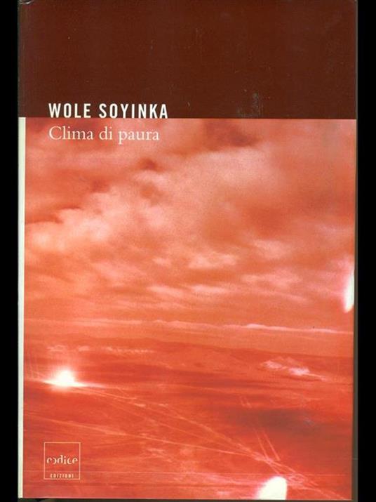 Clima di paura - Wole Soyinka - copertina