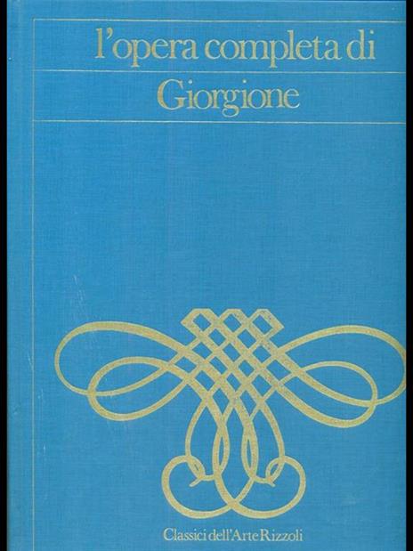 L' opera completa di Giorgione - copertina