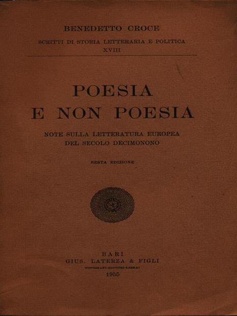 Poesia e non poesia - Benedetto Croce - 6