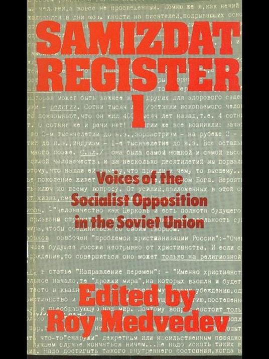 Samizdfat register 1 - Roj A. Medvedev - copertina