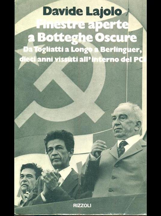 Finestre aperte a Botteghe Oscure - Davide Lajolo - copertina