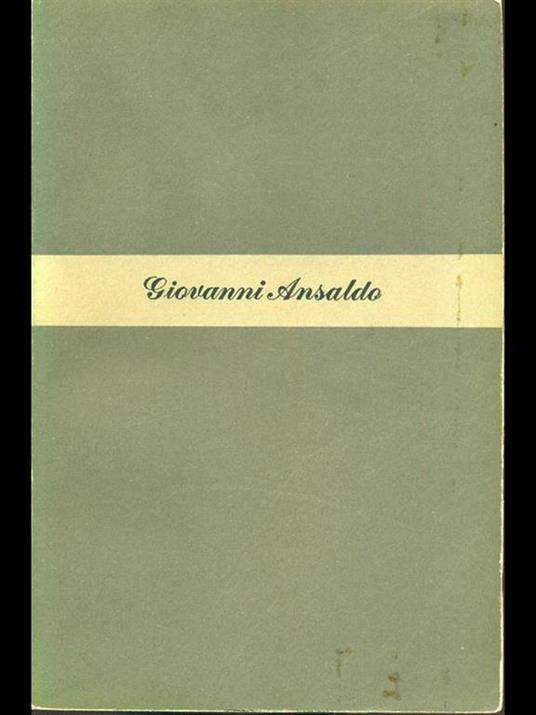 Il ministro della buona vita - Giovanni Ansaldo - copertina