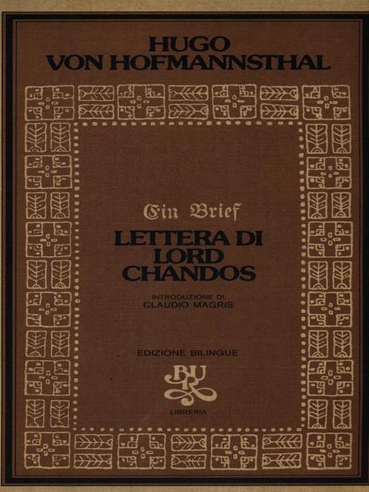 Lettera di Lord Chandos - Hugo von Hofmannsthal - 3