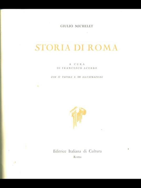 Storia di Roma - copertina