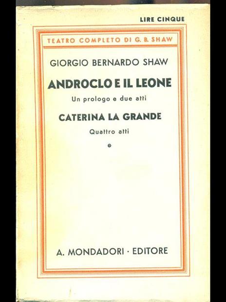 Androclo e il leone. Caterina la grande - 10