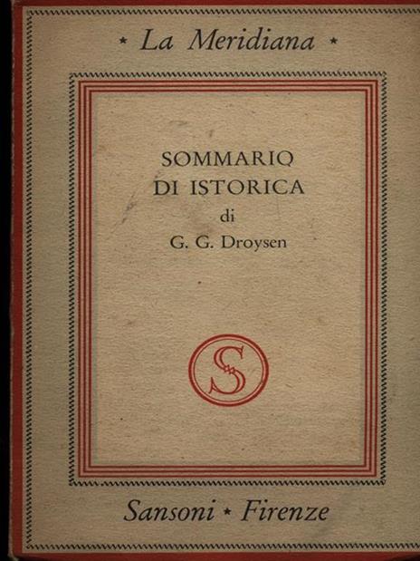 Sommario di istorica - G.G. Droysen - 4