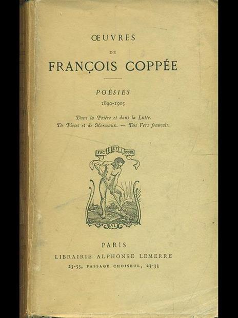 Oeuvres. Poésies 1890-1905 - François Coppée - 5