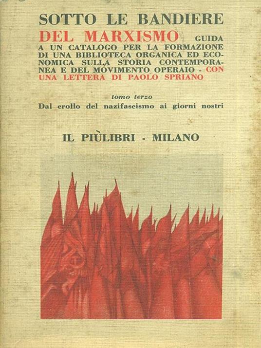 Sotto le bandiere del marxismo 3 - copertina