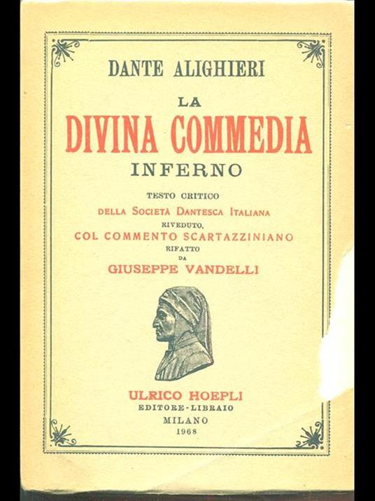 La Divina Commedia. Inferno - Dante Alighieri - Libro Usato - Hoepli - | IBS