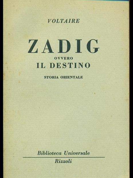 Zadig ovvero il destino - Voltaire - 3