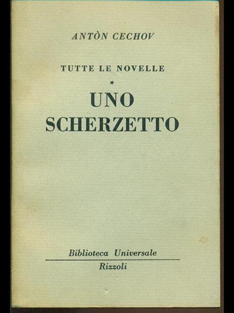 Uno scherzetto - Anton Cechov - copertina