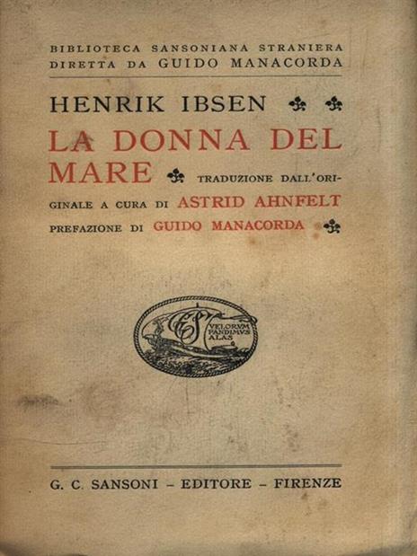 La donna del mare - Henrik Ibsen - copertina