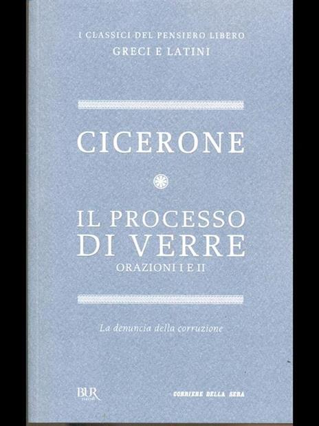 Il processo di Verre orazioni I e II - M. Tullio Cicerone - 2