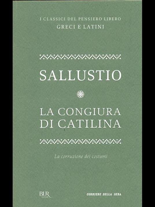 La congiura di Catilina - C. Crispo Sallustio - copertina