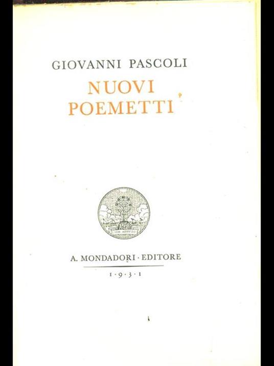Nuovi Poemetti - Giovanni Pascoli - 2
