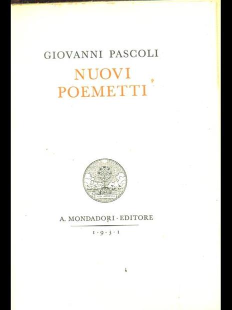 Nuovi Poemetti - Giovanni Pascoli - 8