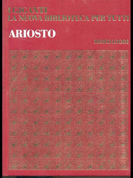 Ariosto. Opere - Ludovico Ariosto - copertina