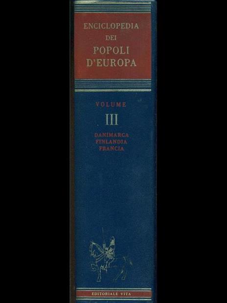 Enciclopedia dei popoli d'Europa Vol. 3 - Luciano Di Bona - copertina