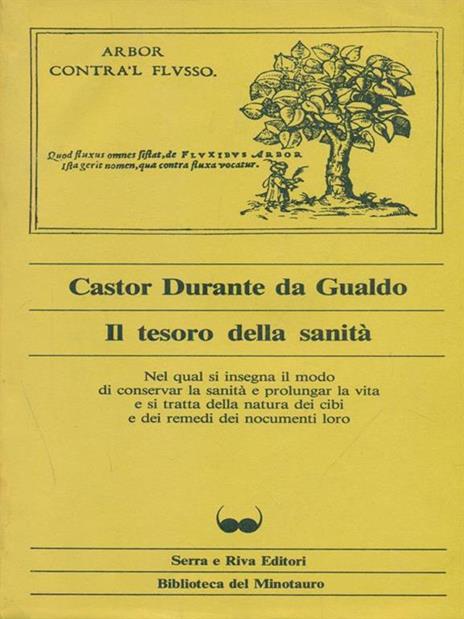 Il tesoro della sanità - Castor Durante da Gualdo - copertina