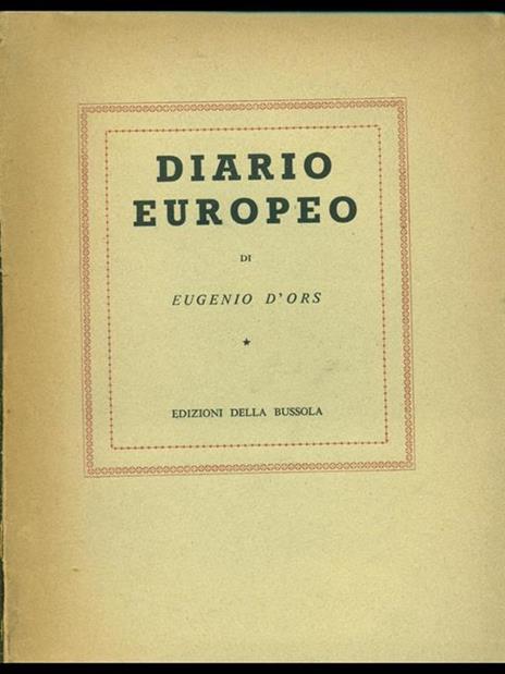 Diario europeo - Eugenio D'Ors - 9