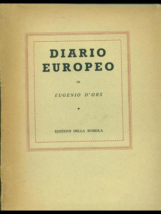 Diario europeo - Eugenio D'Ors - 10