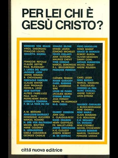 Per lei chi é Gesù Cristo? - 6