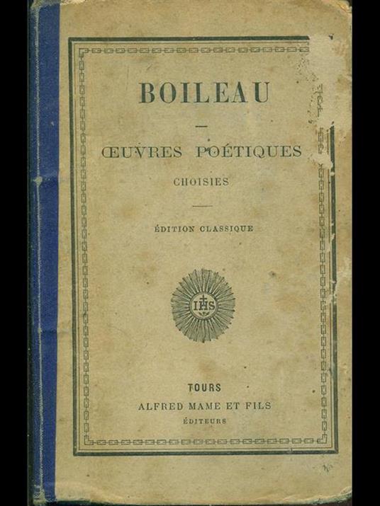 Å’uvres poétiques - Nicolas Boileau - 8