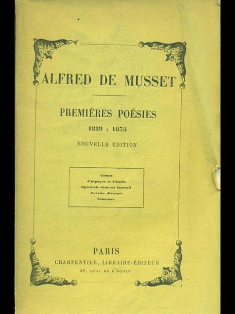 Premieres poésies: 1829 a 1835 - Alfred de Musset - 6