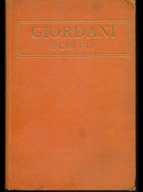 Scritti - Pietro Giordani - copertina