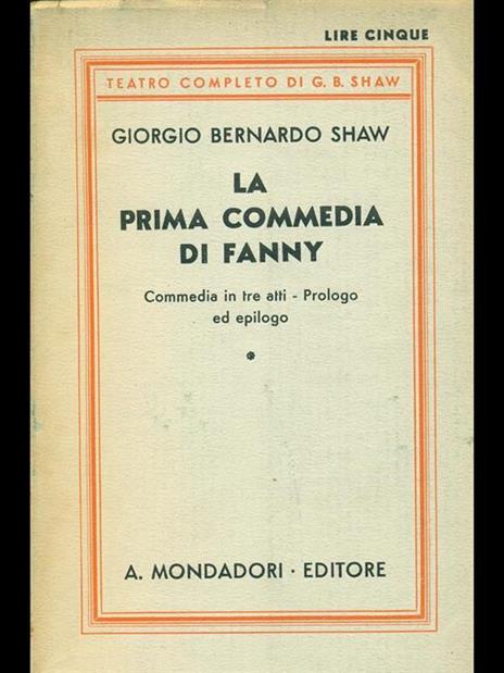 La prima commedia di Fanny - George Bernard Shaw - 6